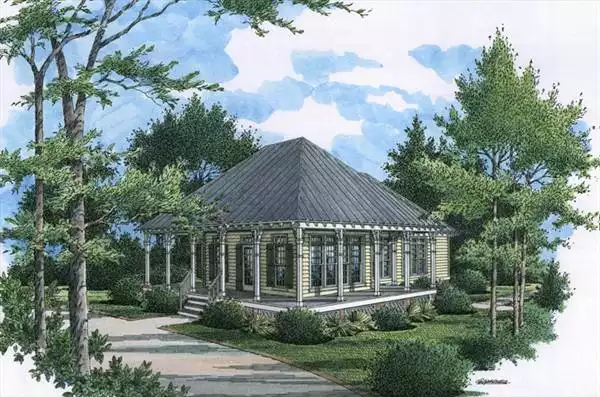 image of beach house plan 1773